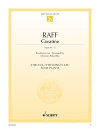 Raff Cavatine Op85/3 Vln/Vc ED