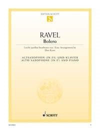 Ravel Bolero Alto Sax +Pno ED