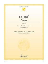 Faure Pavane Cello/Pno Op.50 Schott
