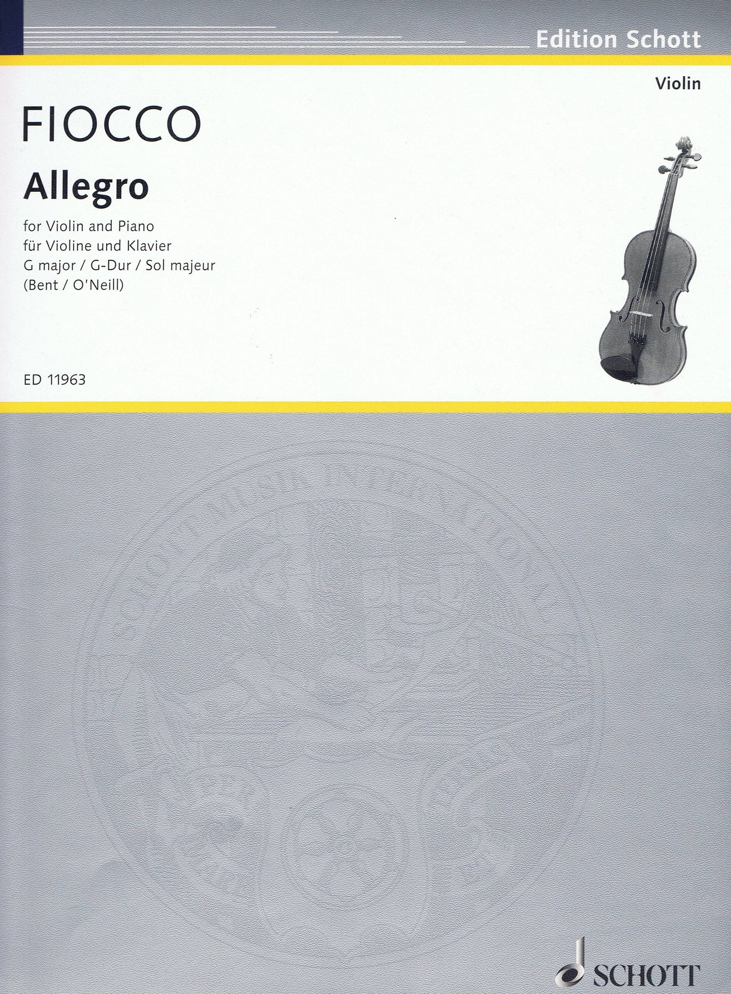 Fiocco Allegro Vln&Pno ED