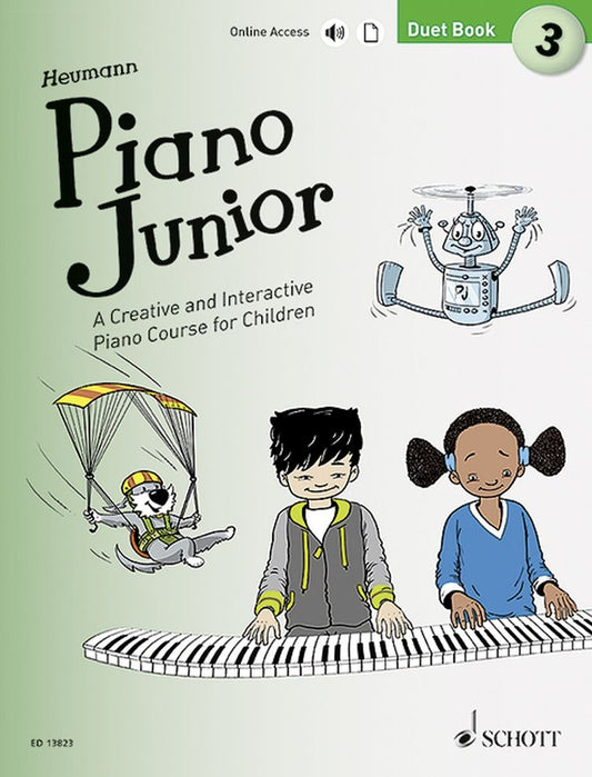 Piano Junior Duet Bk 3 +Aud Heumann