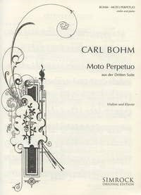 Bohm Moto Perpetuo 3rd Suite Vln&Pno EE