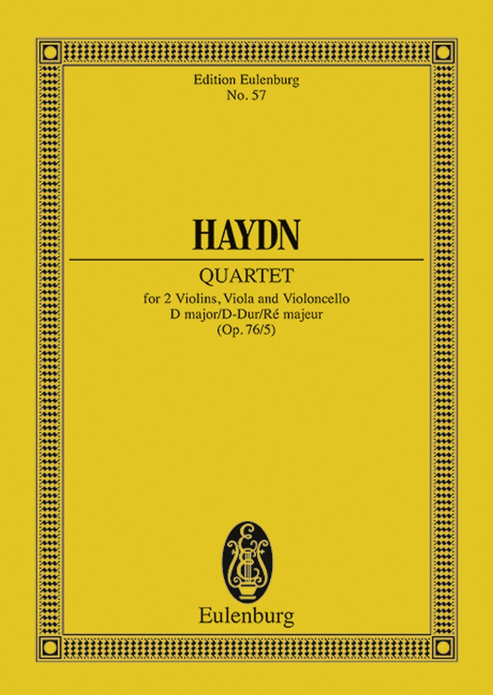 Haydn Str 4tet Dmaj Op 76 No5 Min Score