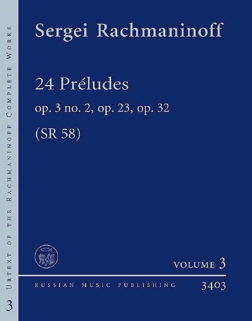 Rachmaninoff 24 Preludes Vol3 RMP