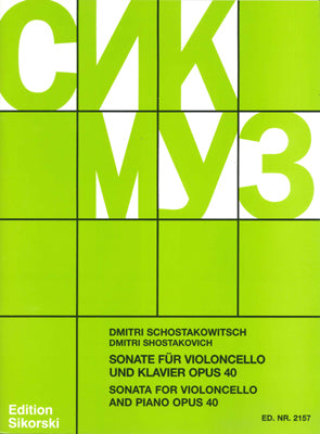 Shostakovich Cello Sonata op40 BH
