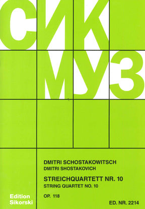 Shostakovich Str 4tet No10 Op118 Pts On