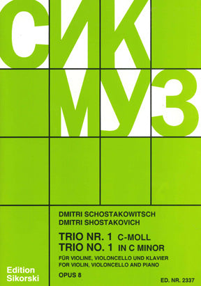 Shostakovitch Pno Trio No.1 C minor Op.