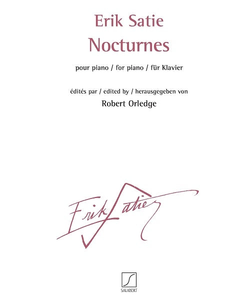 Satie Nocturnes Pno Orledge HL
