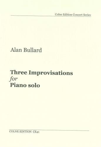 Bullard Three Improvisations Pno Solo C