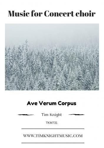 Knight Ave Verum Corpus SATB SP
