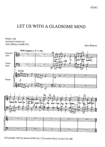 Ridout Let us with a gladsome mind SATB