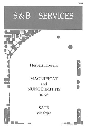 Howells Magnificat and Nunc D in G SATB