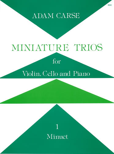 Carse Minuet Miniature Trios1 Vln/Vlc/P
