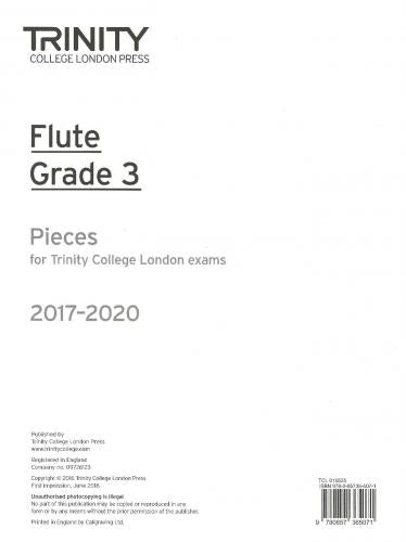 TCL Flute Pieces Grade 3 2017-20 (Flt P