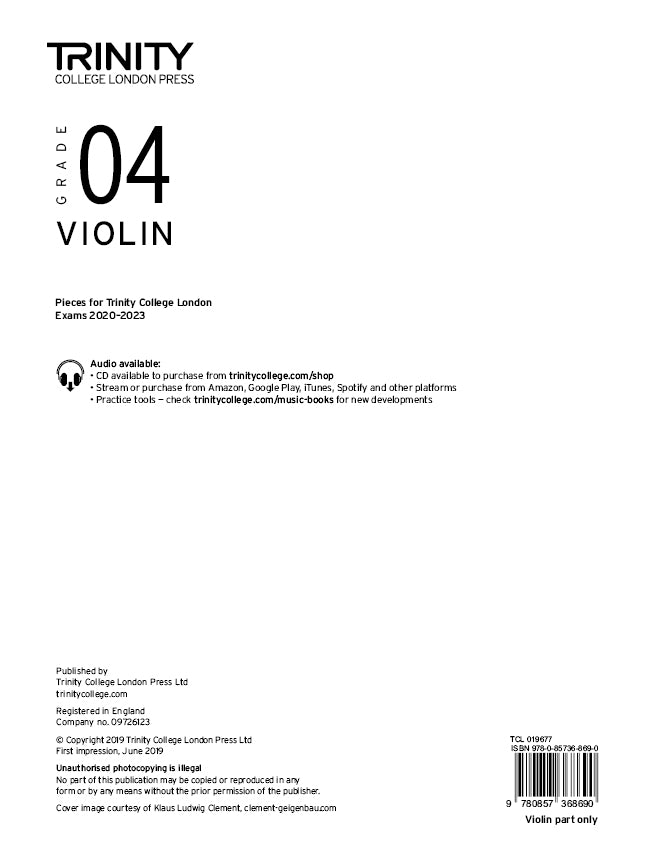 TCL Violin Gr4 Pt 2020-23