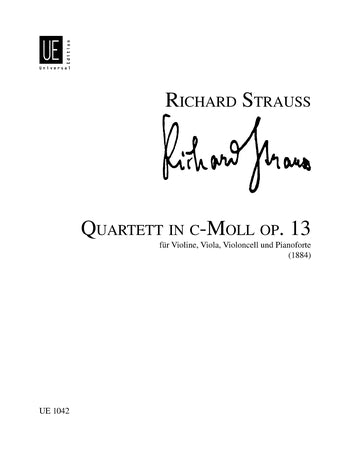 Strauss C minor Quartet Pno Quartet