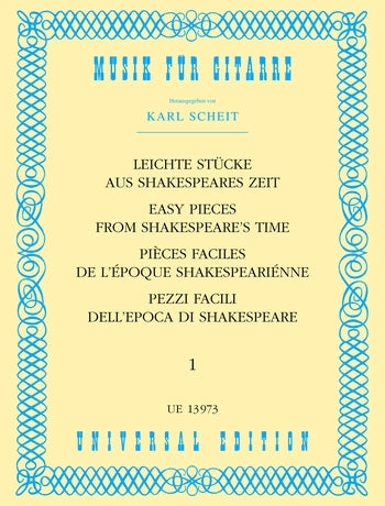 Easy Pieces from Shakespeares Time Gtr
