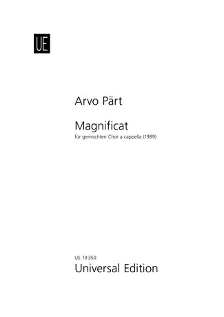 Arvo Part Magnificant SSATB UE 19350