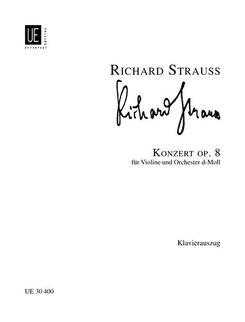 Strauss R Vln Concerto d min Op8 UE