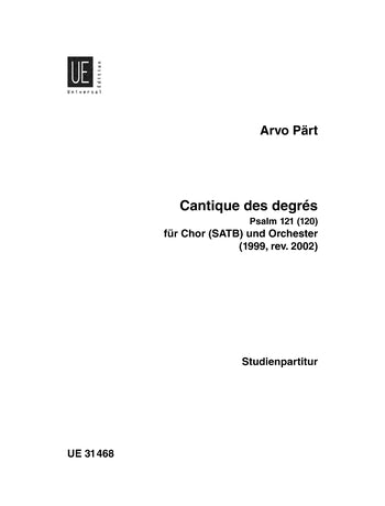 Part Cantique Des Degres SATB Full Scor