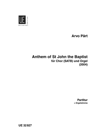 Part ANthem of St John the Baptist SATB