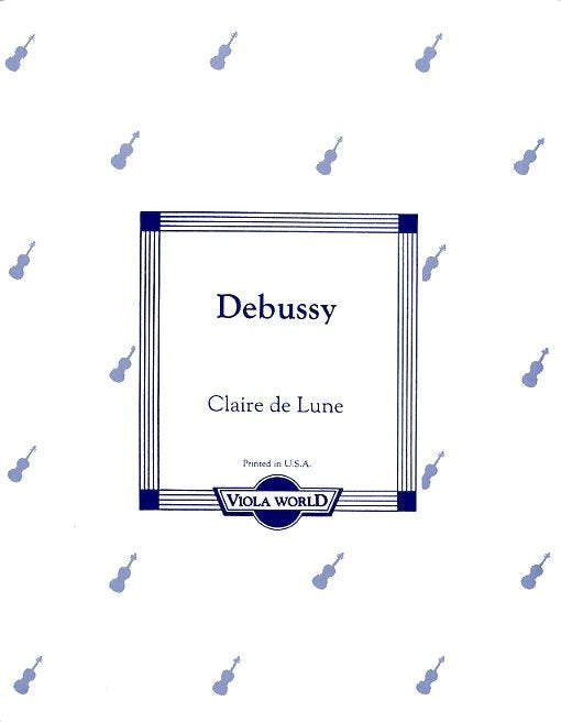 Debussy Claire de Lune Vla & Pno