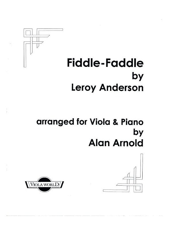 Fiddle-Faddle Anderson Vla/Pno VWP