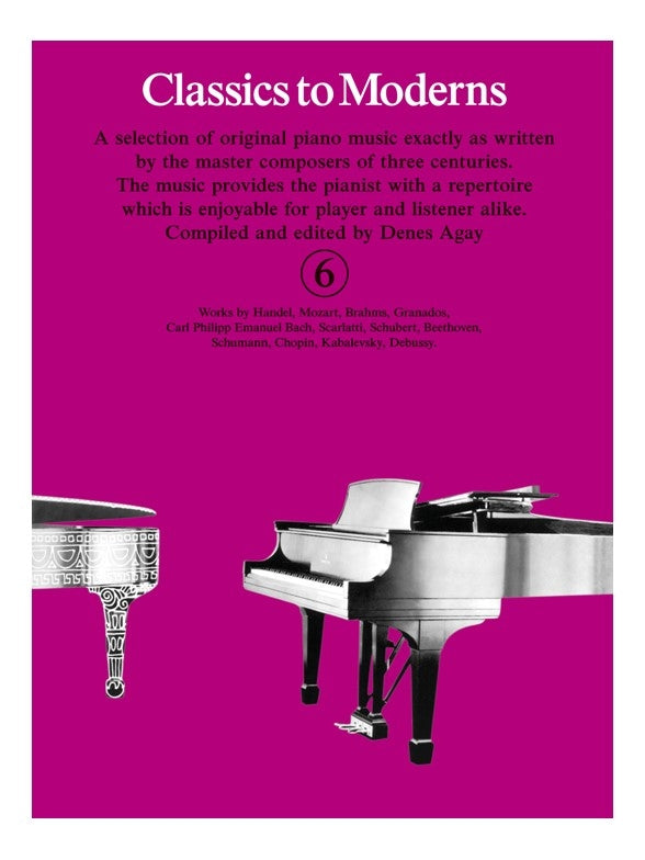 Classics to Moderns Bk6 Pno Pink