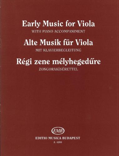 Early Music for Viola EMB Z4293 Brodszk