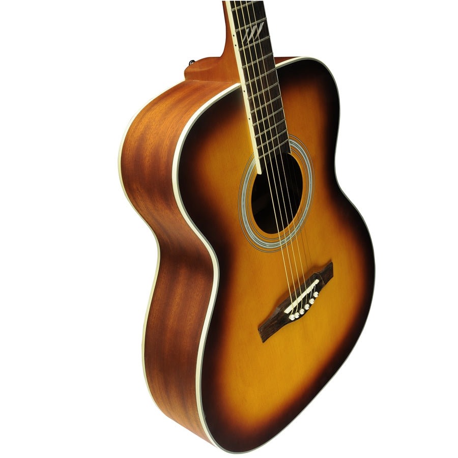 Eko Tri 018 Acoustic Guitar Honeyburst Solid Spruce