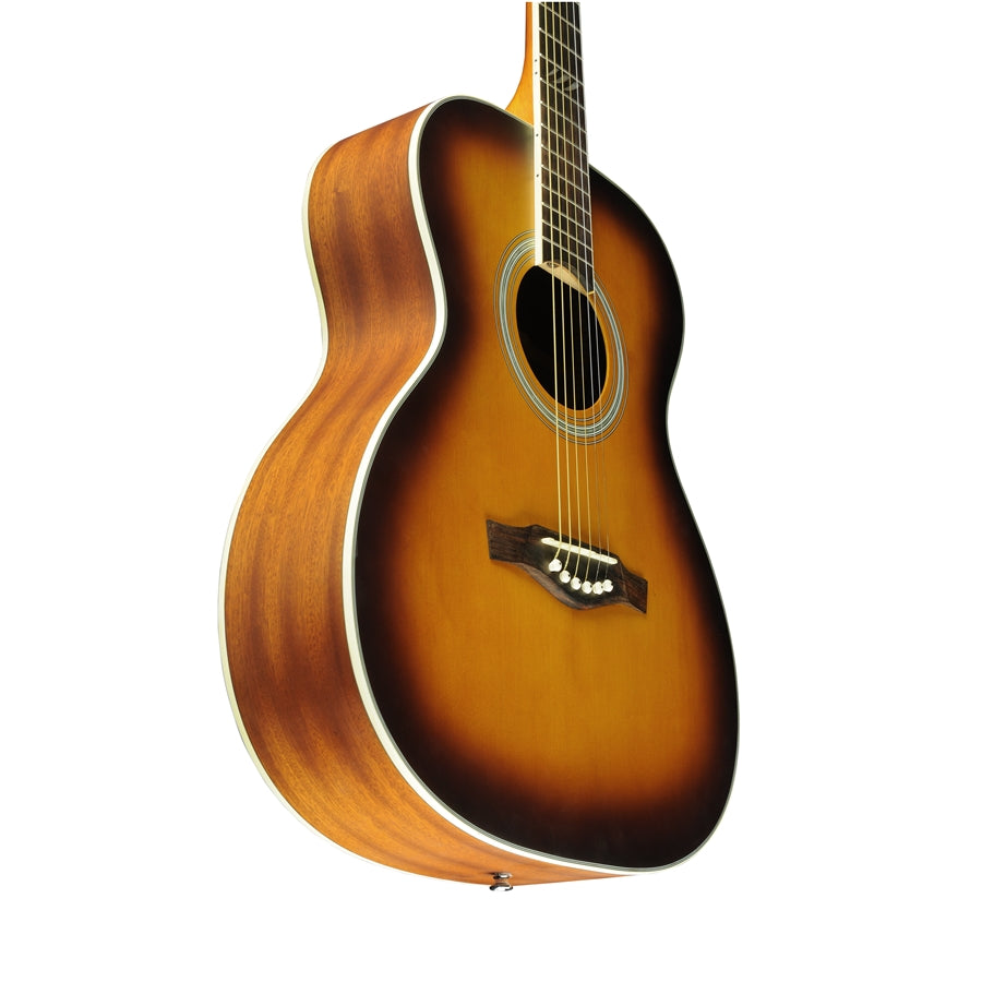 Eko Tri 018 Acoustic Guitar Honeyburst Solid Spruce