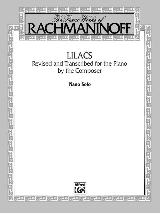 Rachmaninoff Lilacs Piano F02058