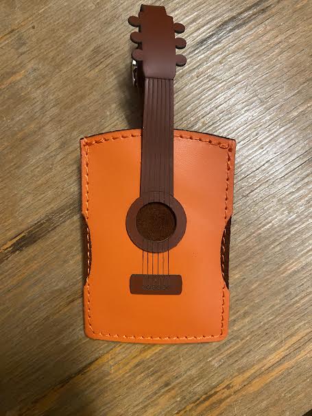 Luggage Tag Leather Acoustic Guitar Dallaiti