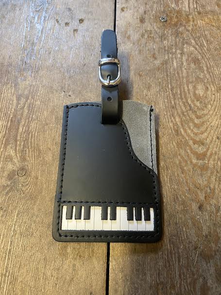 Luggage Tag Leather Piano Dallaiti