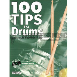 100 Tips For Drums Riley Bk+CD