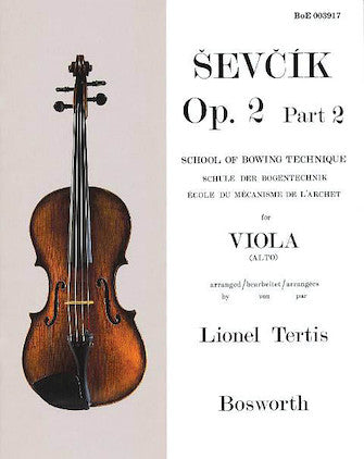 Sevcik Viola Studies Op2 Pt2 Bowing Technique BOE