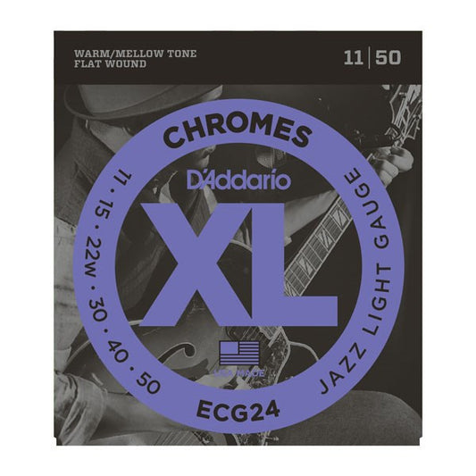 D'Addario ECG24 Chrome Jazz Light 11