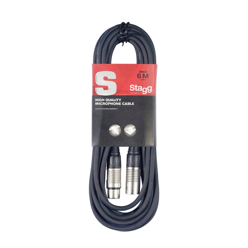 Stagg Mic Cable XLRf-XLRm 6m/20ft SMC6