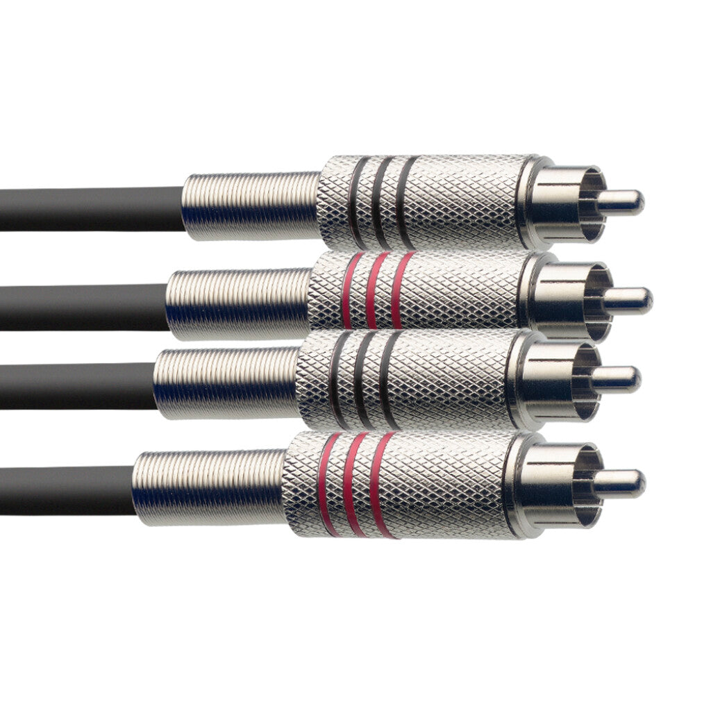 Stagg 3m Twin Cable RCA/RCA