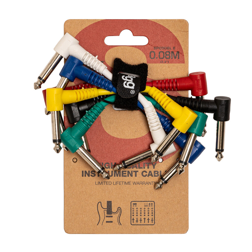 Stagg Patch 6 Cables  8cm/3.2" L Plug SPC008L E