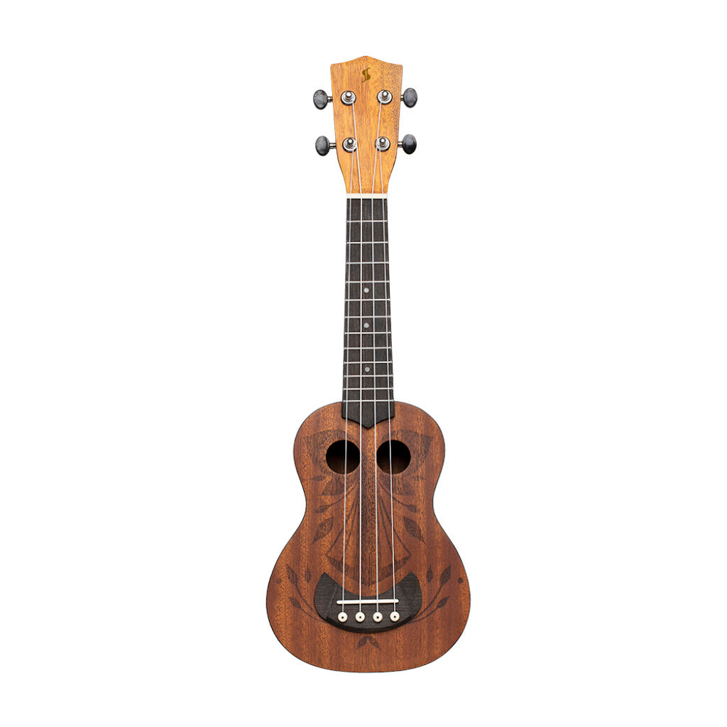 Ukulele Stagg Soprano TIKI OH Mahog+Bag