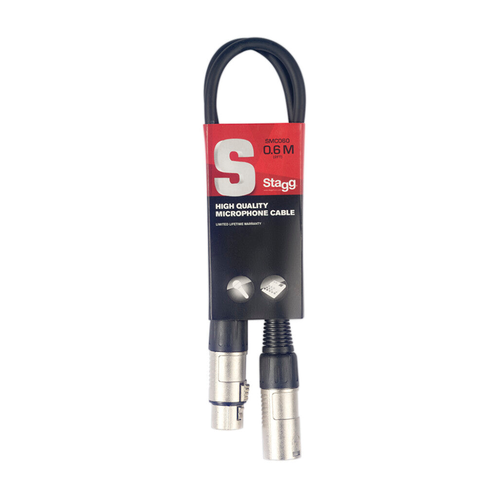 Stagg Mic Cable XLRf-XLRm 0.6m SMC060