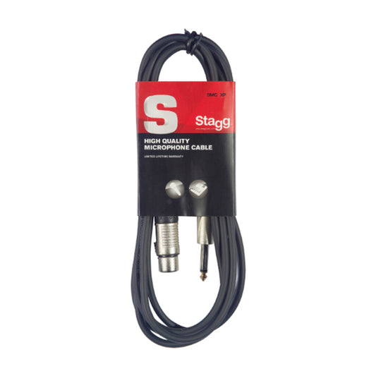 Stagg Mic Cable XLR/Jack (F/M) 6m (20') SMC6XP