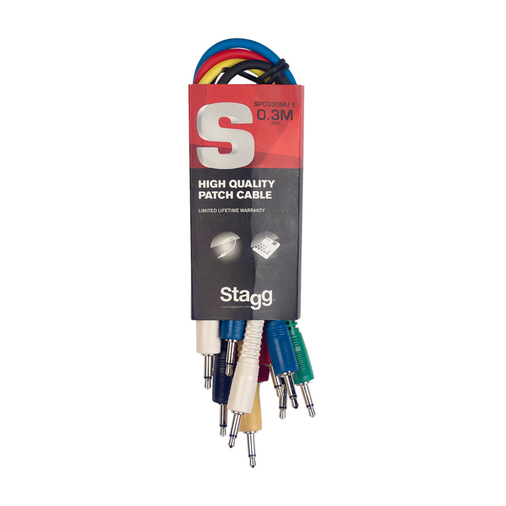 Stagg Patch Cable Mini Mini-Jack/Mini-Jack 1ft/30cm SPC030MJ E