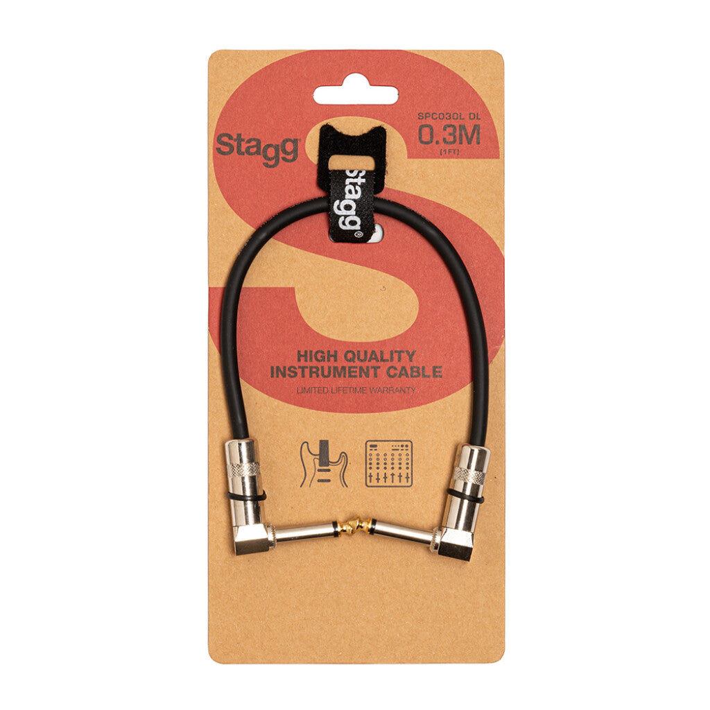 Stagg patch cable 30cm-12" L Plug SPC030L