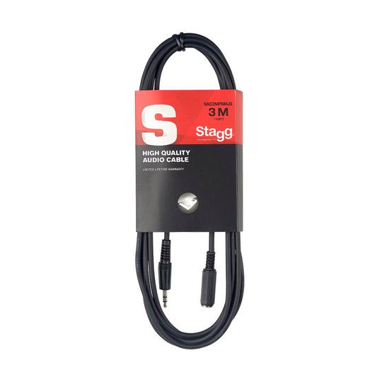 Stagg Audio Cable 3m Mini-jack Male-Female