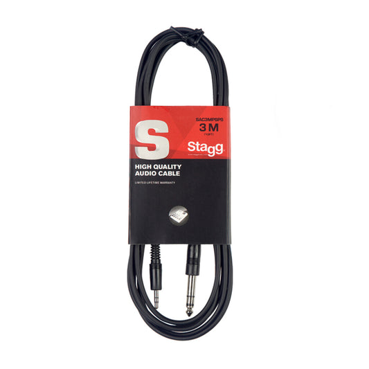 Stagg 3M/10Ft Audio Cable Jack-Mini Jac
