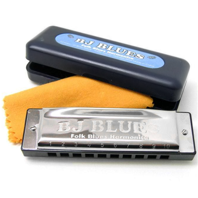 BJ Blues Harmonica C 10-Hole Folk/Blues