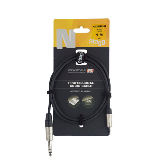 Stagg Prof Audio Cable 3 ft NAC1MPSPSR