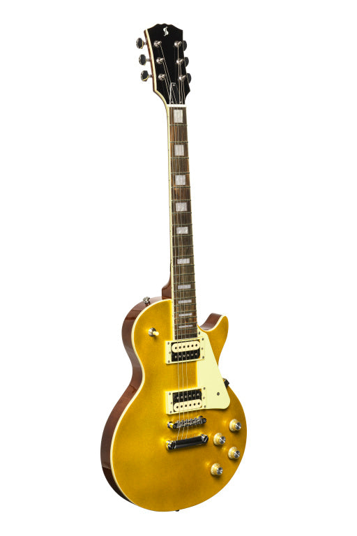 Stagg Electric Guitar Les Paul Style Standard Series Gold